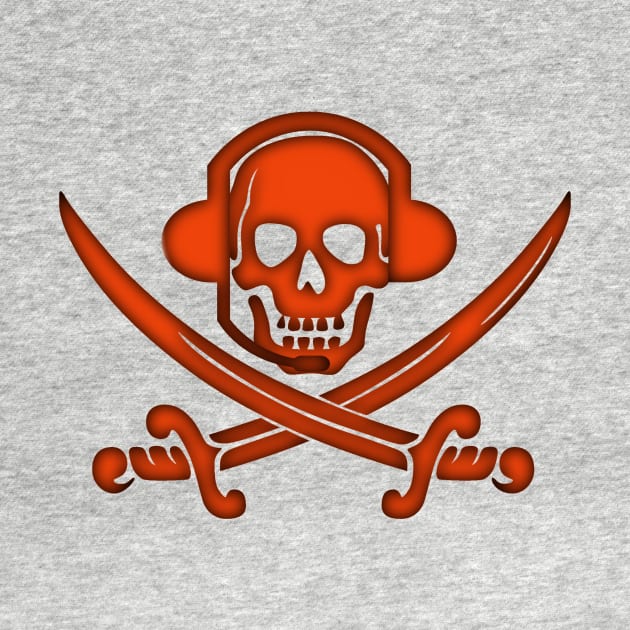 Pirate Gamer Skull by whatwemade